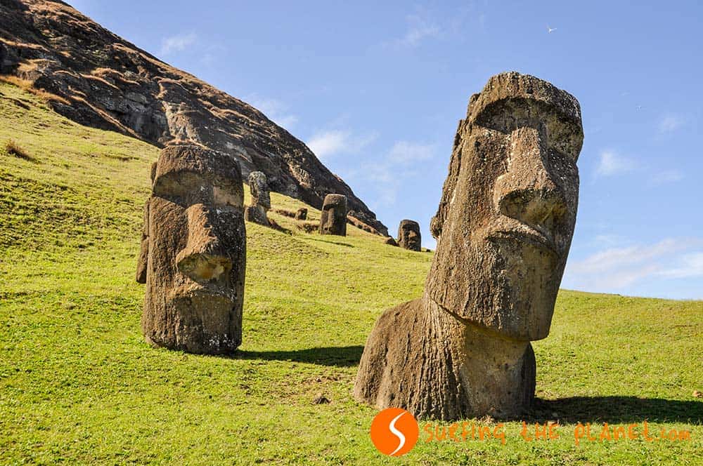 Moai statues Easter island