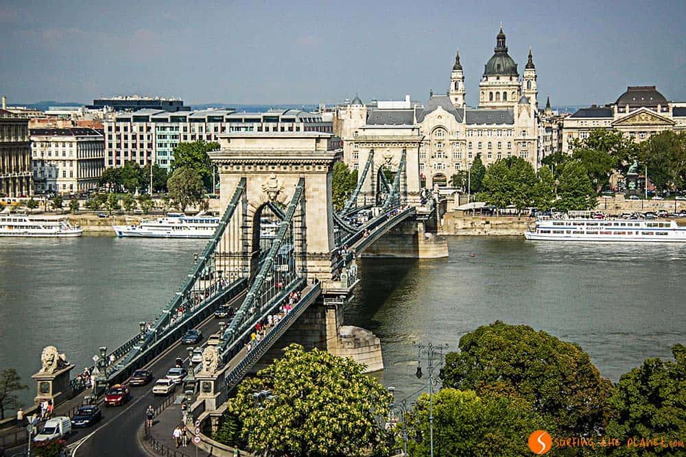 Puente de Cadenas, Budapest, Hungría 