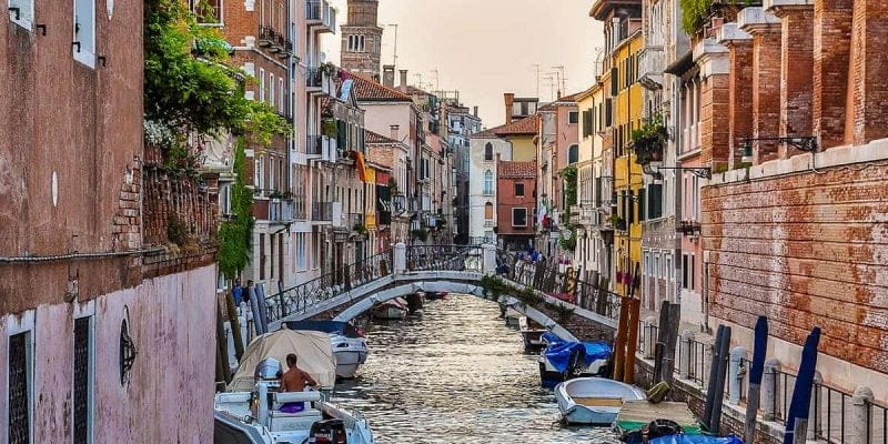 Canales, Venecia, Italia