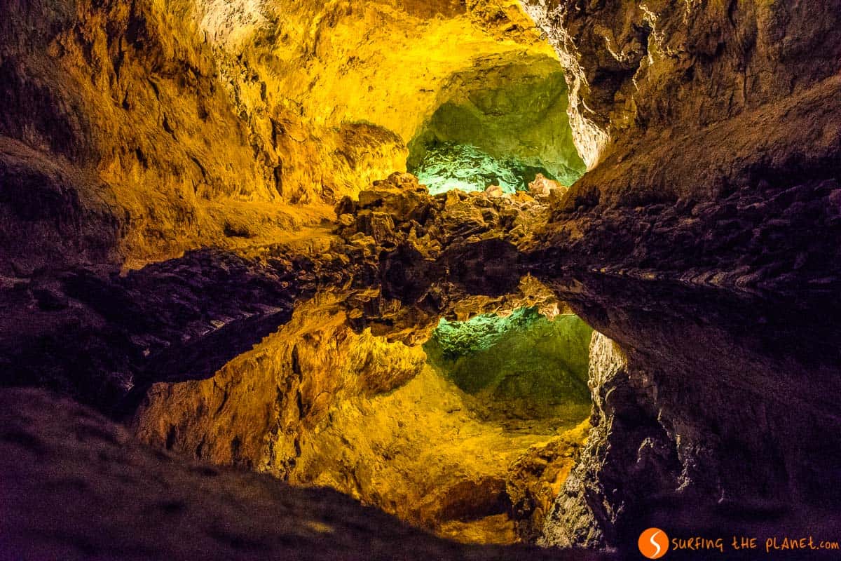 Sorpresa en Cueva de los Verdes, Lanzarote, Islas Canarias, España