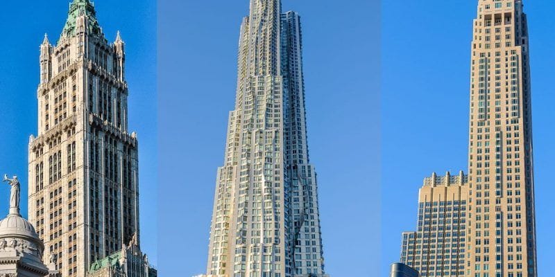 Rascacielos, Lower Manhattan, Nueva York, Estados Unidos