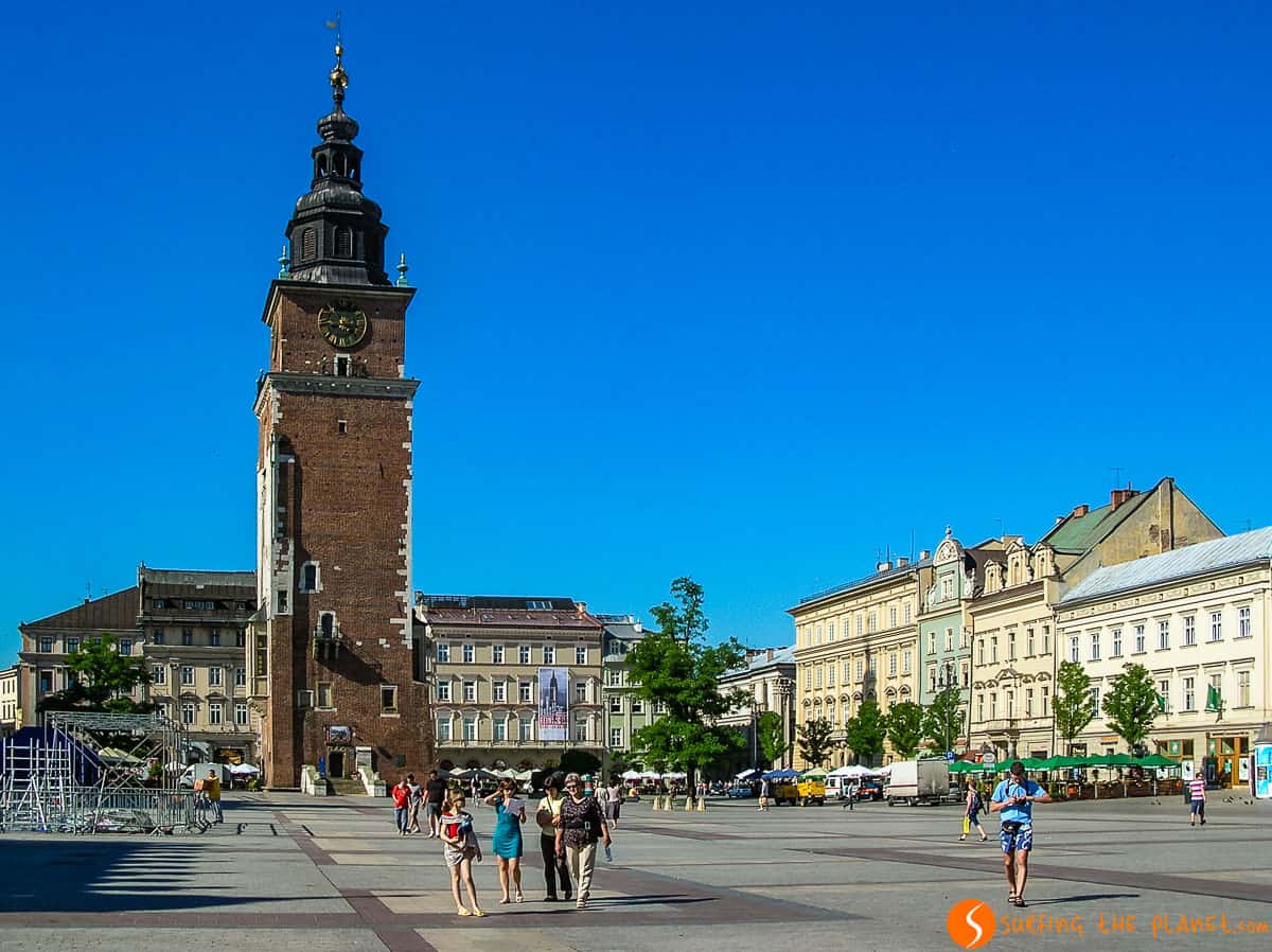 Plaza del Mercado, Cracovia, Polonia