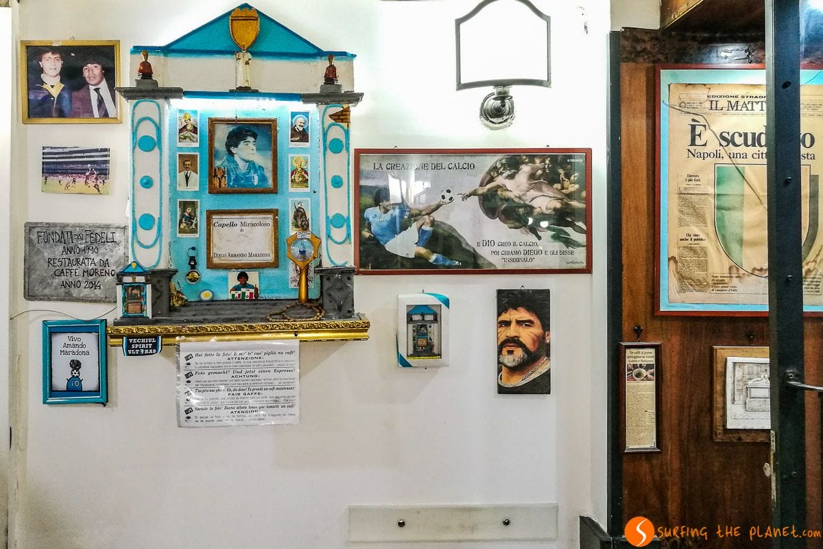 Altare di Maradona, Bar Nilo, Napoli, Italia | Cosa vedere a Napoli