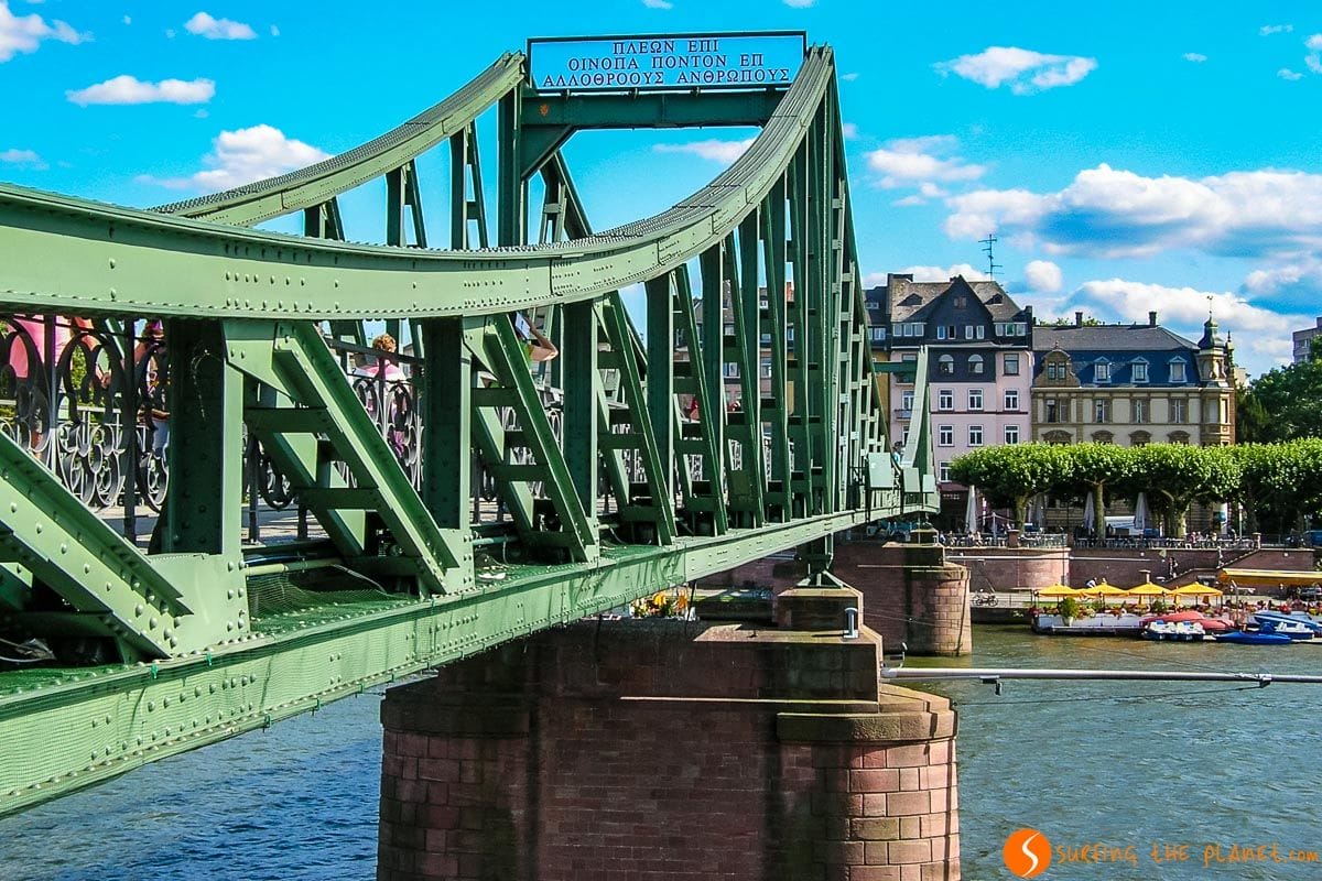 Puente Eiserner Steg, Frankfurt, Alemania | Que hacer en Frankfurt