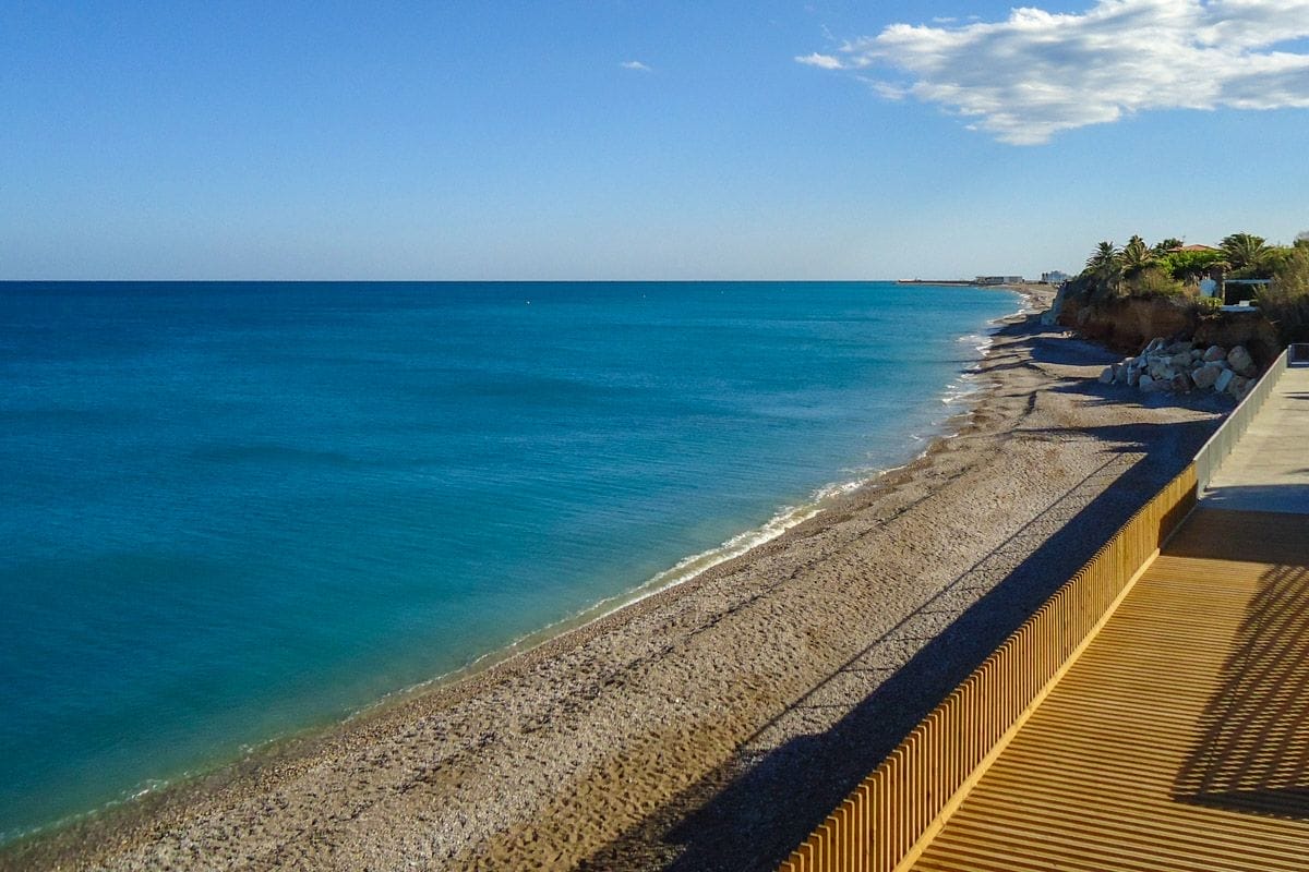 Playa de Benicarló, Costa del Azahar, Castellón, Comunidad Valenciana