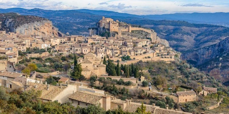 Vista panorámica, Alquézar, Huesca, Aragón