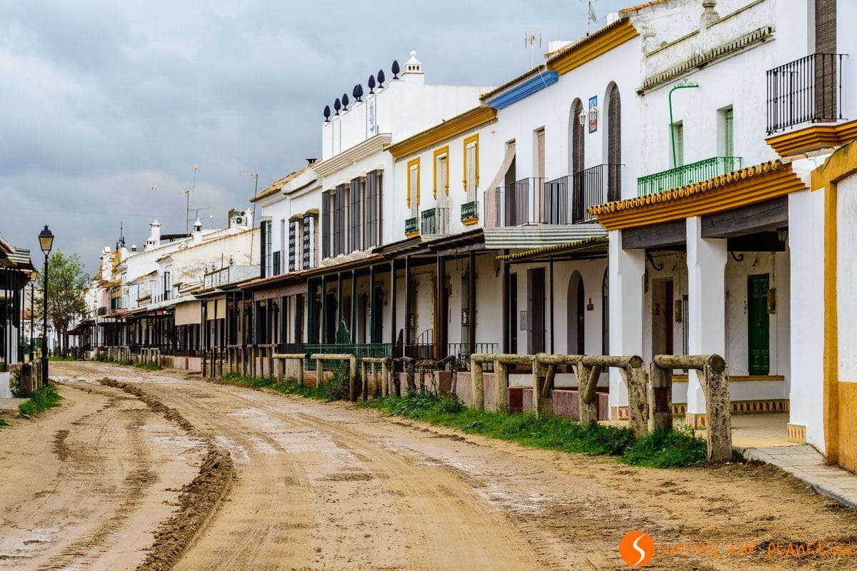 Calle sin asfalto, El Rocío, Huelva, Andalucía | Que ver en Huelva Provincia