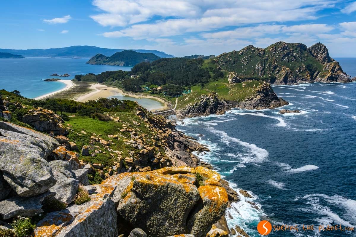 Vistas desde Alto do Príncipe, Islas Cíes, Galicia | Excursiones en las islas Cíes