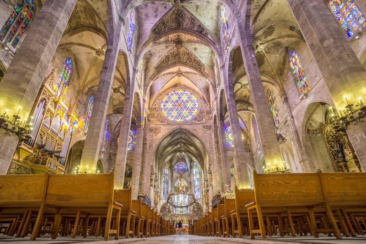 Interior de la Catedral, Palma de Mallorca, Baleares | Que visitar en Palma de Mallorca