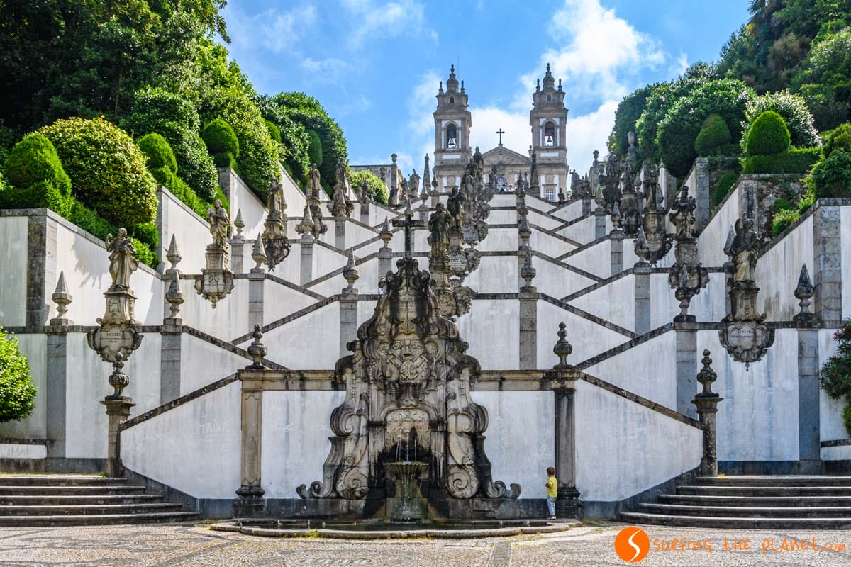 Escalinata, Santuario de Bom Jesus do Monte, Braga, Portugal | Que ver en Braga