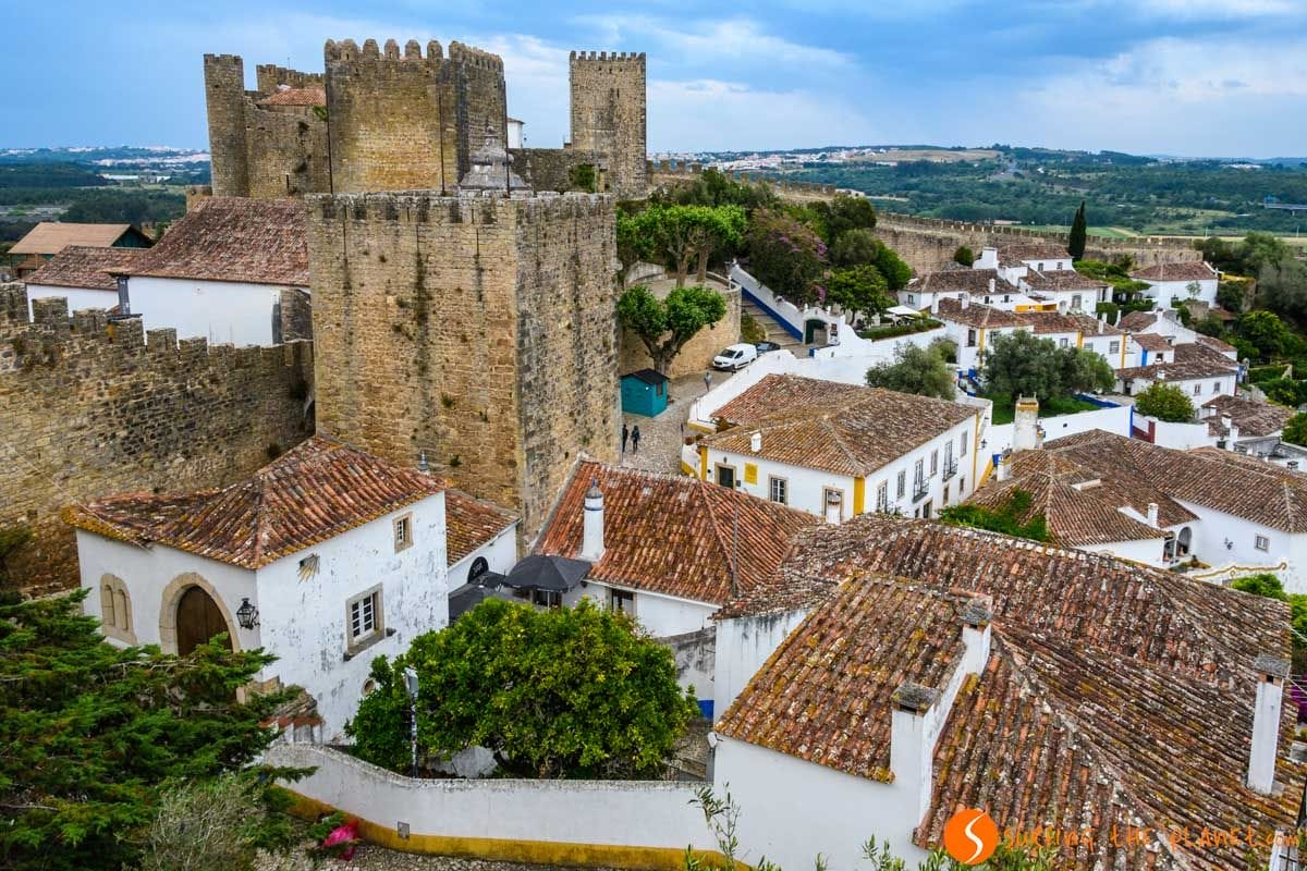 Vistas del centro histórico desde la muralla, Óbidos, Portugal | Que ver en Óbidos